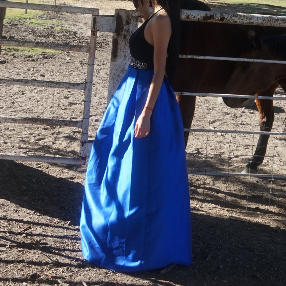 Blue prom dress